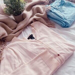 White House Black Market Pink Cardigan
